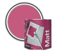 Rust-Oleum Colours Matt Emulsion Wall and Ceiling Paint - Raspberry Ripple 2.5L