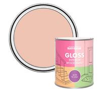 Rust-Oleum Orange Interior Wood Paint in Gloss Finish - Coral 750ml