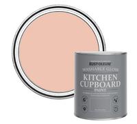Rust-Oleum Orange Kitchen Cupboard Paint in Gloss Finish - Coral 750ml