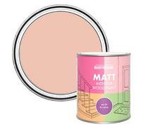 Rust-Oleum Orange Interior Wood Paint in Matt Finish - Coral 750ml