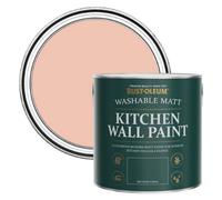 Rust-Oleum Pink Washable Kitchen Wall Paint in Matt Finish - Coral 2.5L