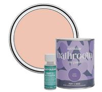 Rust-Oleum Orange Water-Resistant Bathroom Tile Paint in Satin Finish - Coral 750ml