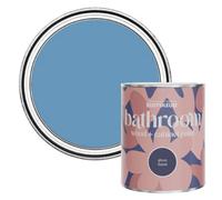 Rust-Oleum Blue Moisture Resistant Bathroom Wood and Cabinet Paint in Gloss Finish - Cornflower Blue 750ml