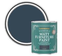 Rust-Oleum Dark Blue Furniture Paint in Matt Finish - Evening Blue 750ml