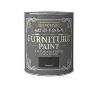 Rust-Oleum Dark Grey Furniture Paint in Satin Finish - Graphite 750ml