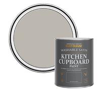 Rust-Oleum Dark Grey Scrubbable Kitchen Cupboard Paint in Satin Finish - Gorthleck 750ml