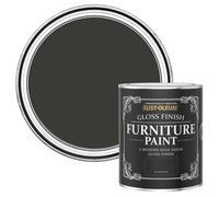 Rust-Oleum Black Furniture & Skirting Board Paint in Gloss Finish - Dark Magic 750ML