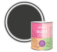 Rust-Oleum Black Interior Wood Paint in Gloss Finish - Dark Magic 750ml