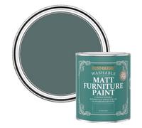Rust-Oleum Green Furniture & Skirting Board Paint in Matt Finish - Deep Sea 750ml