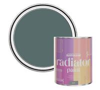 Rust-Oleum Green Heat Resistant Radiator Paint in Satin Finish - Deep Sea 750ml