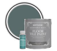 Rust-Oleum Green Washable Matt Floor Tile Paint - Deep Sea 2.5L