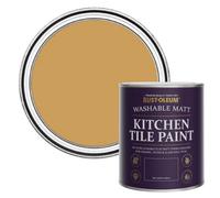 Rust-Oleum Yellow water resistant Kitchen Tile Paint in Matt Finish - Dijon 750ml