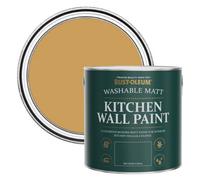 Rust-Oleum Yellow Washable Kitchen Wall Paint in Matt Finish - Dijon 2.5L