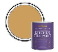 Rust-Oleum Yellow water resistant Kitchen Tile Paint in Satin Finish - Dijon 750ml