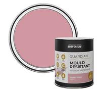 Rust-Oleum Pink Guardian Mould Resistant Interior Wood Paint in Satin Finish - Dusky Pink 750ml