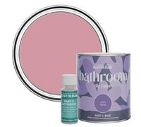 Rust-Oleum Pink Water-Resistant Bathroom Tile Paint in Satin Finish - Dusky Pink 750ml