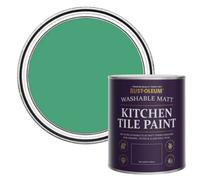Rust-Oleum Green water resistant Kitchen Tile Paint in Matt Finish - Emerald 750ml