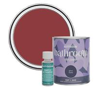 Rust-Oleum Red Water-Resistant Bathroom Tile Paint in Gloss Finish - Empire Red 750ml