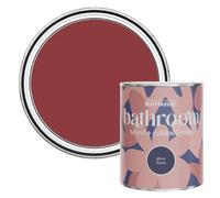 Rust-Oleum Red Moisture Resistant Bathroom Wood and Cabinet Paint in Gloss Finish - Empire Red 750ml