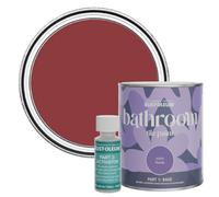 Rust-Oleum Red Water-Resistant Bathroom Tile Paint in Satin Finish - Empire Red 750ml