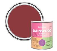 Rust-Oleum Red Satinwood Interior Wood Paint - Empire Red 750ml