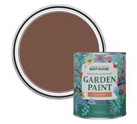 Rust-Oleum Mould Resistant Garden Paint in Satin Finish - Faded Ember 750ml