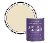 Rust-Oleum Cream water resistant Kitchen Tile Paint in Satin Finish - Featherstone 750ml