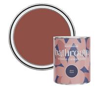 Rust-Oleum Red Moisture Resistant Bathroom Wood and Cabinet Paint in Gloss Finish - Fire Brick 750ml
