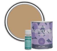 Rust-Oleum Orange Water-Resistant Bathroom Tile Paint in Satin Finish - Fired Clay 750ml