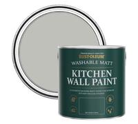 Rust-Oleum Grey Washable Kitchen Wall Paint in Matt Finish - Flint 2.5L