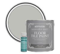 Rust-Oleum Grey Washable Matt Floor Tile Paint - Flint 2.5L