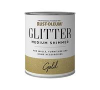 Rust-Oleum Glitter Medium Shimmer Gold 750ml, Gold Medium Shimmer (RO0280002G1)