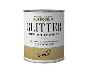 Rust-Oleum Glitter Medium Shimmer Gold 750ml, Gold Medium Shimmer (RO0280002G1)