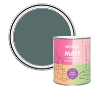 Rust-Oleum Green Interior Wood Paint in Matt Finish - Deep Sea 750ml