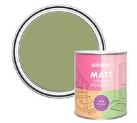 Rust-Oleum Green Interior Wood Paint in Matt Finish - Familiar Ground 750ml