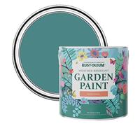 Rust-Oleum Green Mould-Resistant Garden Paint In Satin Finish - Peacock Suit 2.5L