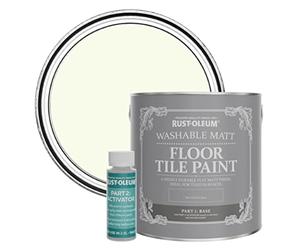 Rust-Oleum Green Washable Matt Floor Tile Paint - Apple Blossom 2.5L