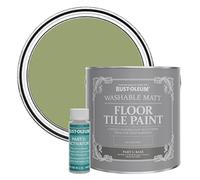 Rust-Oleum Green Washable Matt Floor Tile Paint - Familiar Ground 2.5L