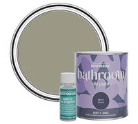 Rust-Oleum Green Water-Resistant Bathroom Tile Paint in Gloss Finish - Grounded 750ml