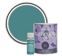 Rust-Oleum Green Water-Resistant Bathroom Tile Paint in Gloss Finish - Peacock Suit 750ml