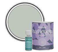 Rust-Oleum Green Water-Resistant Bathroom Tile Paint in Matt Finish - Chalk Green 750ml