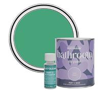 Rust-Oleum Green Water-Resistant Bathroom Tile Paint in Matt Finish - Emerald 750ml