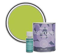 Rust-Oleum Green Water-Resistant Bathroom Tile Paint in Matt Finish - Key Lime 750ml