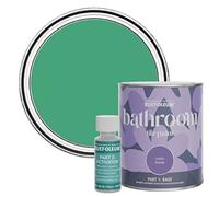 Rust-Oleum Green Water-Resistant Bathroom Tile Paint in Satin Finish - Emerald 750ml