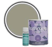 Rust-Oleum Green Water-Resistant Bathroom Tile Paint in Satin Finish - Grounded 750ml