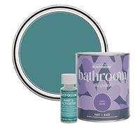 Rust-Oleum Green Water-Resistant Bathroom Tile Paint in Satin Finish - Peacock Suit 750ml