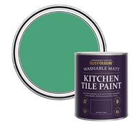 Rust-Oleum Green water resistant Kitchen Tile Paint in Matt Finish - Emerald 750ml