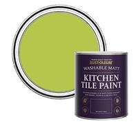 Rust-Oleum Green water resistant Kitchen Tile Paint in Matt Finish - Key Lime 750ml