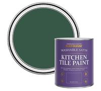 Rust-Oleum Green Water-Resistant Kitchen Tile Paint in Satin Finish - The Pinewoods 750ml