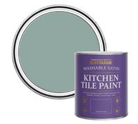 Rust-Oleum Blue water resistant Kitchen Tile Paint in Satin Finish - Gresham Blue 750ml
